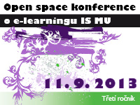 Open space konference o e-learningu IS MU (3. ročník)